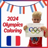 Olympics coloring pages, end of year Olympics craft & pres