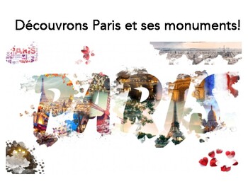 Preview of Paris et ses monuments, landmarks of Paris