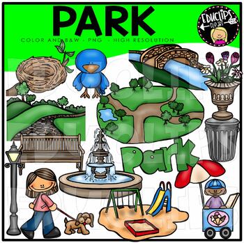 Preview of Park Clip Art Bundle {Educlips Clipart}