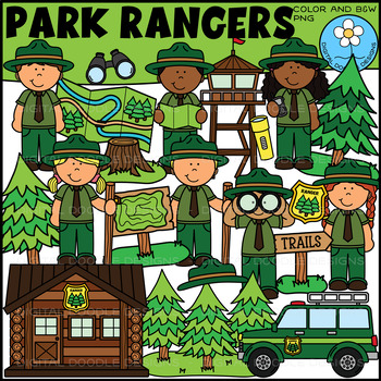 Preview of Park Rangers Clipart - Community Helpers