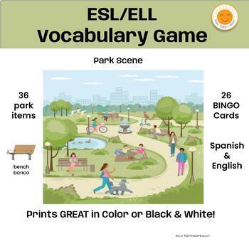 Preview of Park Vocabulary Game - ESL/ELL/ENL
