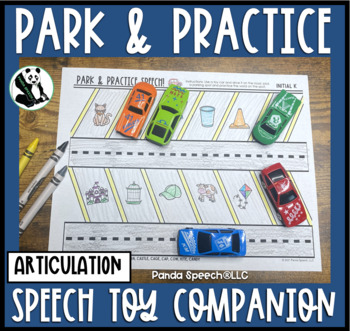 Preview of Park and Practice Articulation A Speech Therapy Toy Companion (Toy Cars)