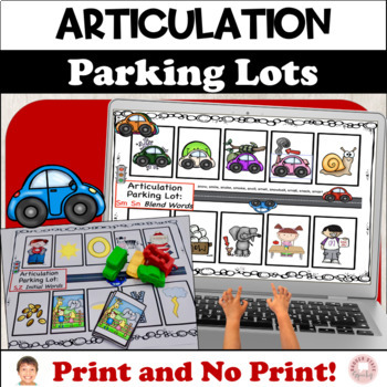 Preview of Articulation Activities Parking lots Progress Monitoring Speech Therapy
