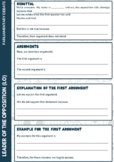 Parliamentary Debate - Writing templates - Leader of Opposition