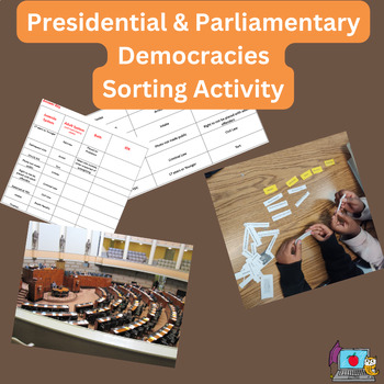 Preview of Parliamentary & Presidential Democracy ~ Sorting Activity ~ SS7CG1 SS76CG1