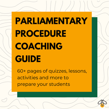 Preview of Parliamentary Procedure Coaching Guide | Perfect FFA, FCCLA, and Parli Nerds!