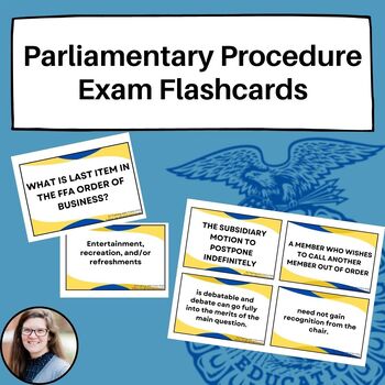Preview of Parliamentary Procedure LDE Exam Study Flashcards - Part 1