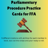 Parliamentary Procedure Practice Cards
