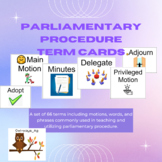 Parliamentary Procedure Term Cards