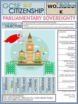 Preview of Parliamentary Sovereignty Work Booklet of Student Activities and Worksheets