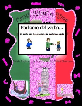 Preview of Conjugate Italian Verbs Rhythmically with a Rap-like Chant and  MP3