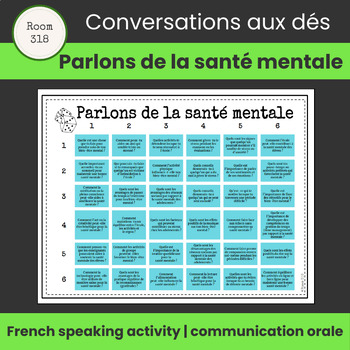 Preview of Parlons de la santé mentale | French Speaking Activity