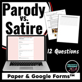 Parody vs. Satire | Practice Quiz Understanding Check Exit