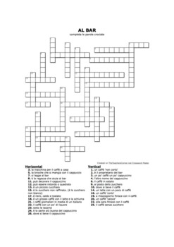 Parole crociate con soluzione - Crossword 1 to 11