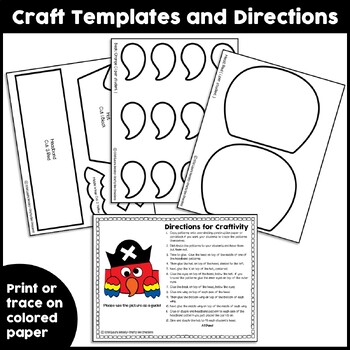 Parrot Craft | Pirate Craft | Hat Craft | Pirate Activities | Pirate Theme