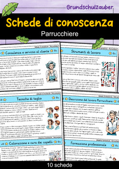 Preview of Parrucchiere - Scheda di conoscenza - Professioni (italiano)