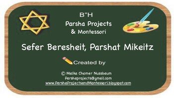 Preview of Parshat Miketz Cross-Curricular and Montessori