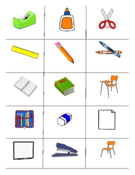 Preview of Classroom Objects FOREIGN LANGUAGE Games (Spanish, Italian, German)