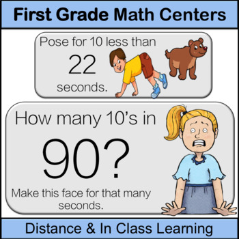 Preview of Part 2: First Grade Math Center: Number and Operations in Base Ten: Math Game