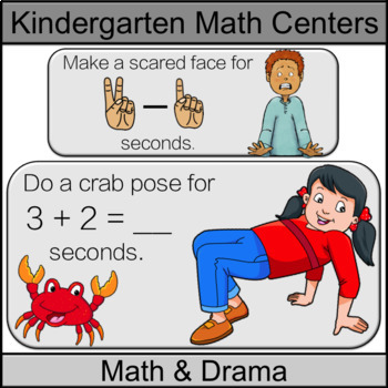 Preview of Part 2: Kindergarten Math Center: Drama Operations and Algebraic Thinking Bundle