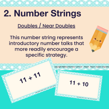 Preview of Part 2 Second Grade Number Talks - Doubles and Near Doubles