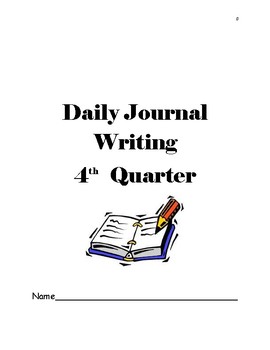 Preview of Part 4/4-4th Quarter Writing Journal