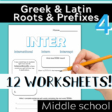 Part 4: Greek & Latin Root Words and Prefixes- Printable W