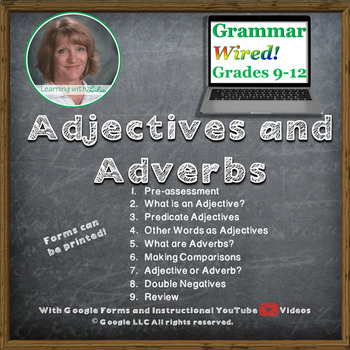 Preview of Part 5 Adjectives and Adverbs - Grammar Wired!