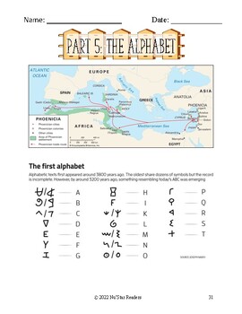 Preview of Part 5: Early Writing - The Alphabet