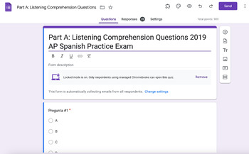 Preview of Part A: Interpretive Reading with Audio Listening Questions 2019 AP Spanish