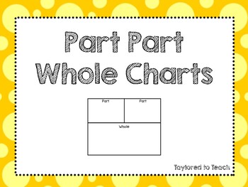 Part Part Whole Charts by Taylored to Teach Store | TPT