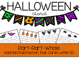 Part-Part-Whole Halloween Themed Add/Subtract Word Problem
