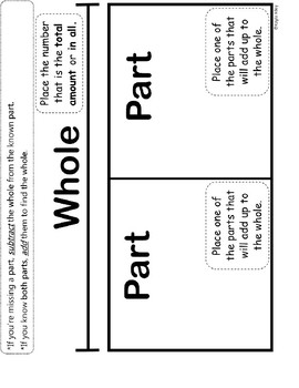 Preview of Part Part Whole Mat or Strip Diagram
