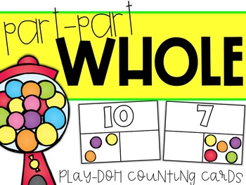 Preview of Part Part Whole Playdough Mats | Playdough Math