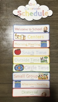 Preview of Part-Time Preschool Visual Schedule!