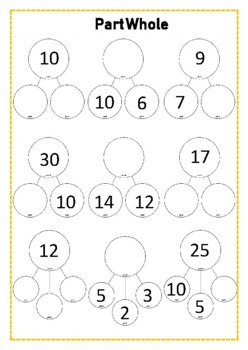 Part Whole Activity by Miss Cartwright | TPT