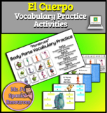 Partes del Cuerpo Body Parts Vocabulary Practice - Spanish