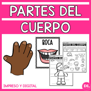 Preview of Partes del Cuerpo | Cuaderno de Trabajo | Spanish Parts of the Body Workbook