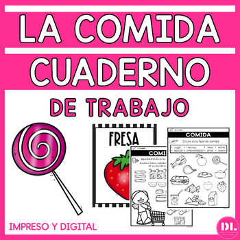 Preview of La Comida | Cuaderno de Trabajo | Food Spanish Workbook