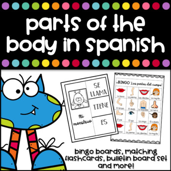 Preview of Partes del Cuerpo - Parts of the body in Spanish