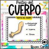 Partes del cuerpo | Body parts Boom Cards™ in Spanish