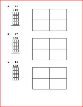 Partial Products Worksheets by Educational Emporium | TpT