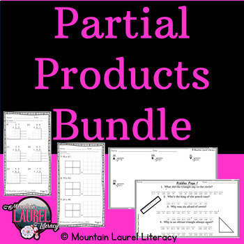 Preview of Partial Products Multiplication Grades 4 and 5