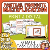 Partial Products Multiplication Task Cards - Engaging Math