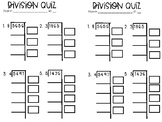 Partial Quotient Division Quiz