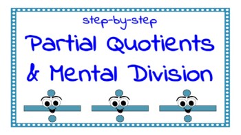 Preview of Partial Quotients and Mental Math PowerPoint (editable)