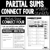 Partial Sums Connect Four Math Center