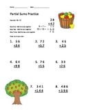 Partial Sums Addition Worksheets | Teachers Pay Teachers