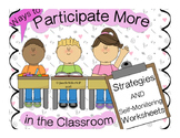 Participate More in the Classroom {FREEBIE}
