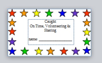 Preview of Participation Incentive Cards